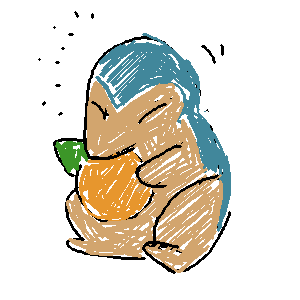 cyndaquil snack time by Anonymous