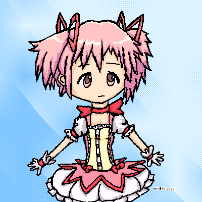madoka cosplaying as herself by miredo