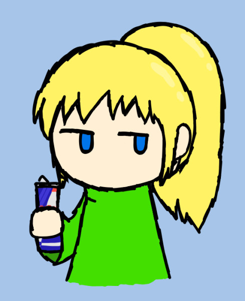 Poniko with a Red Bull by Anonymous